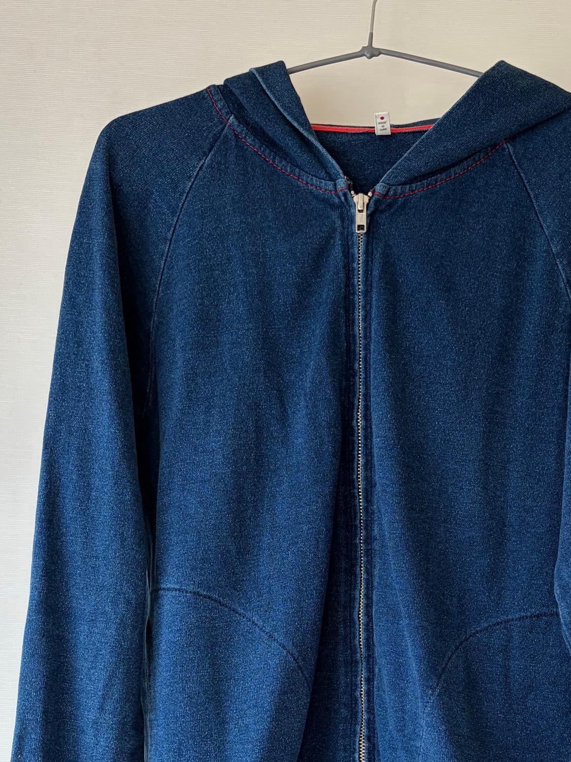 일본빈티지 투웨이 청후드집업 판매합니다. 상품이미지3