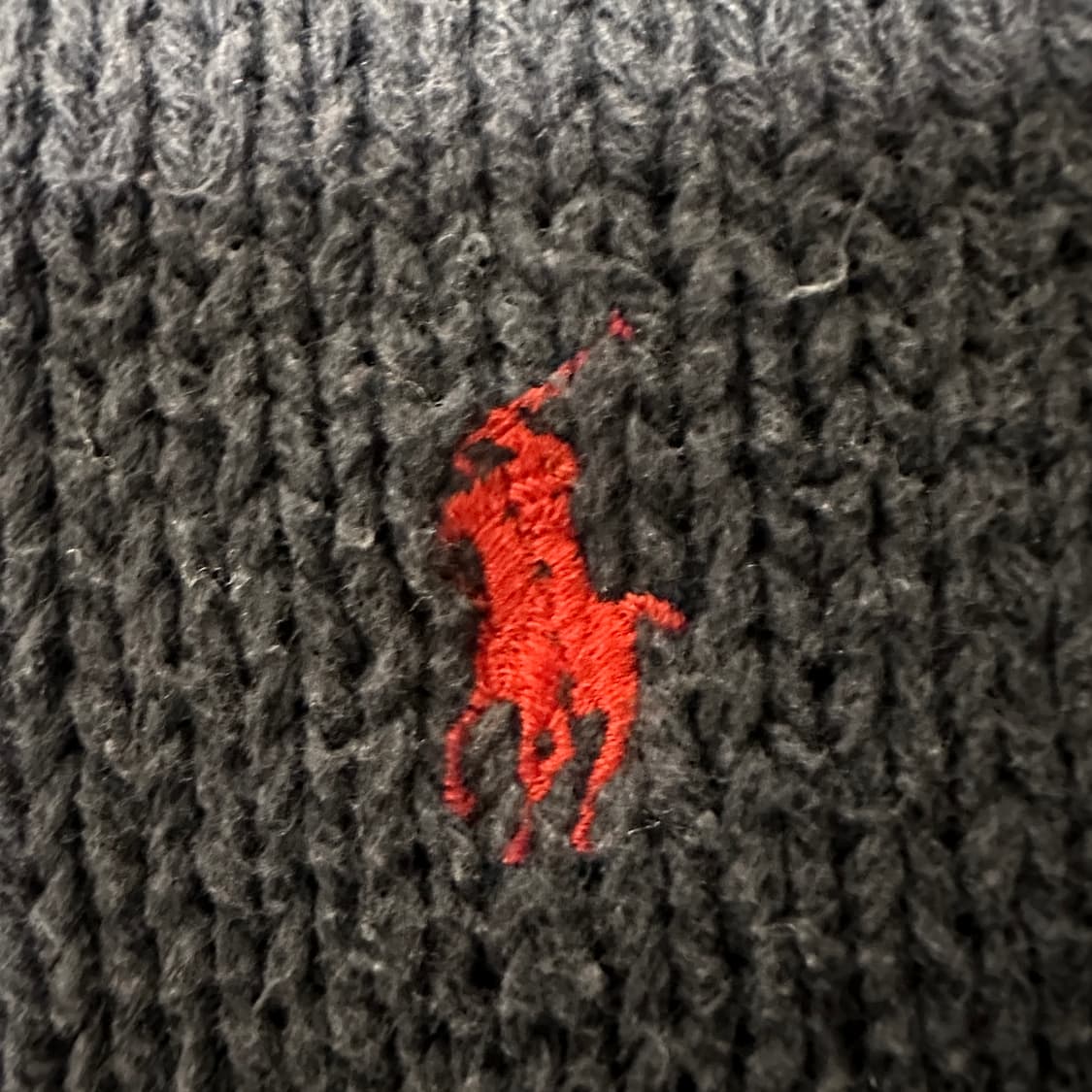 POLO RALPH LAUREN cotton knit vest navy 상품이미지3