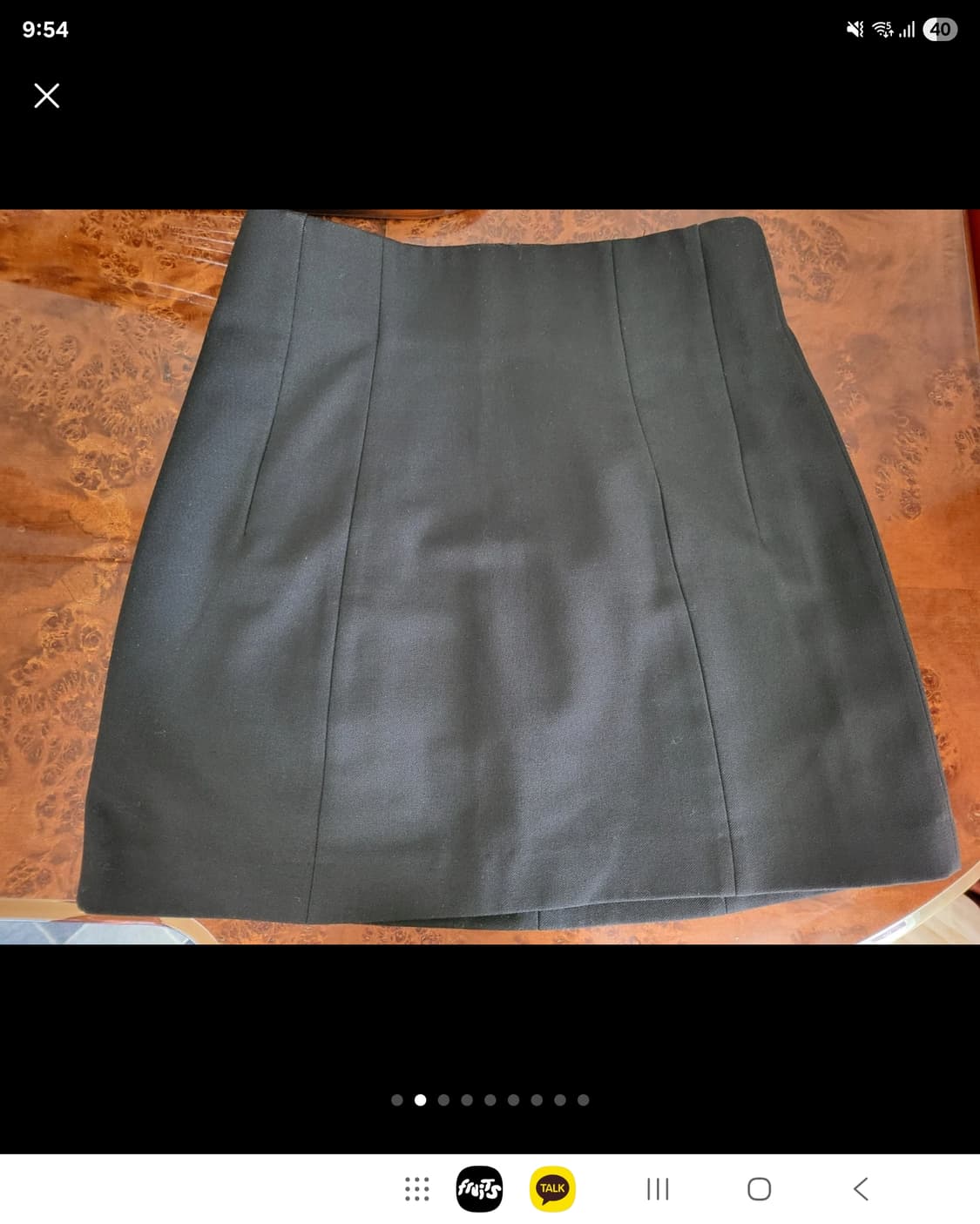 자라 하이웨이스트 스컷 블랙 상품이미지2