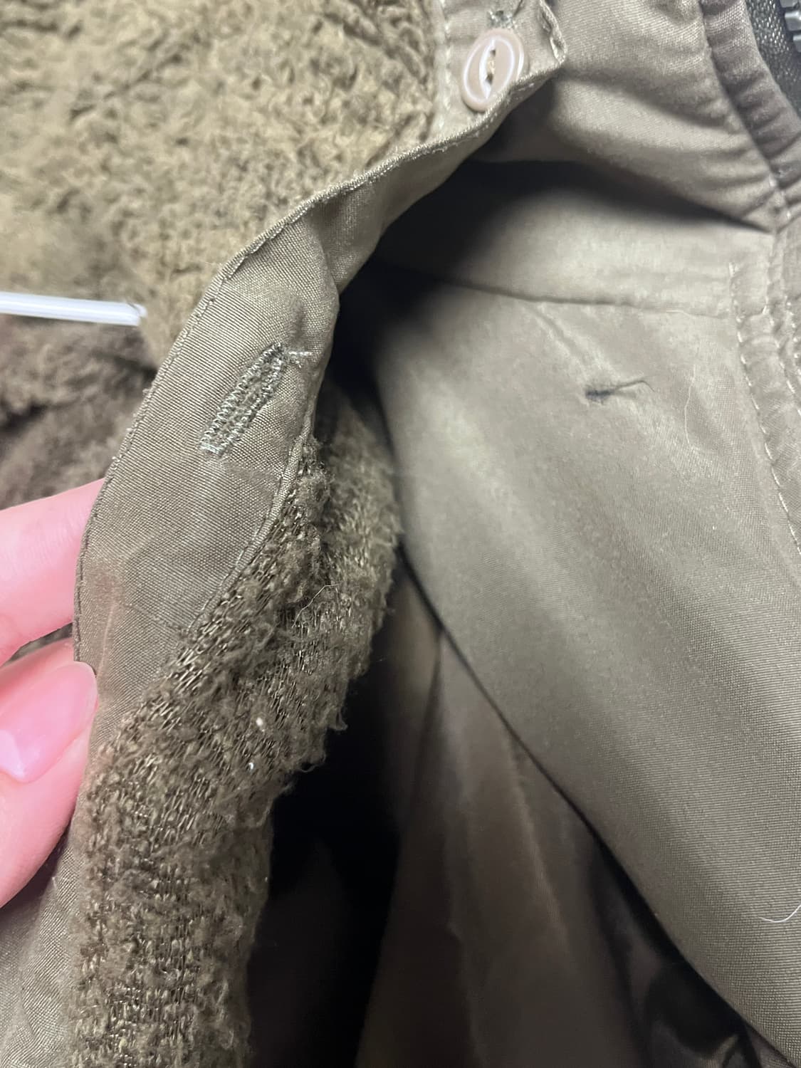 SLY military 퍼 카키 점퍼  상품이미지4