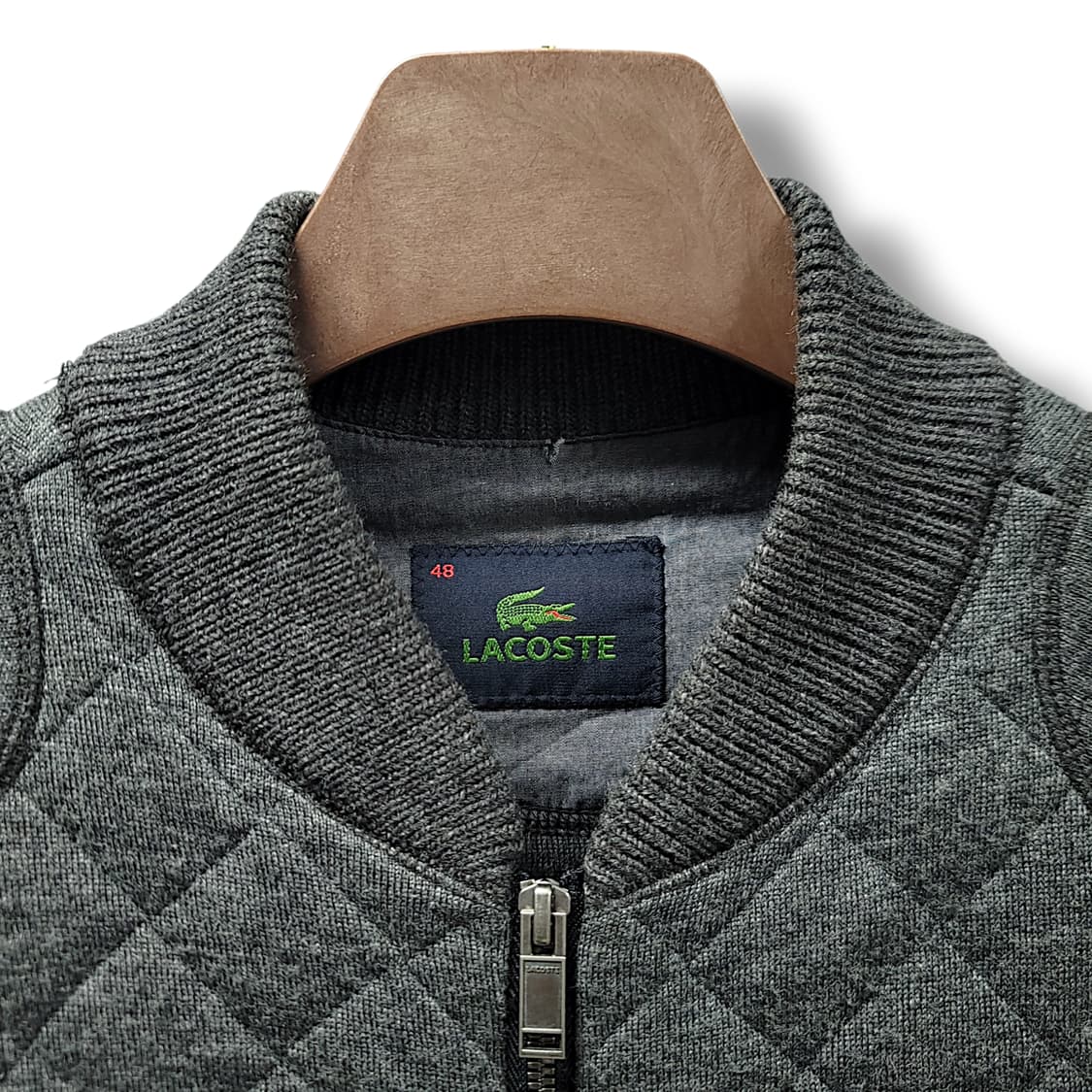 [95] 라코스테 그레이 퀼팅 블루종 자켓 상품이미지8