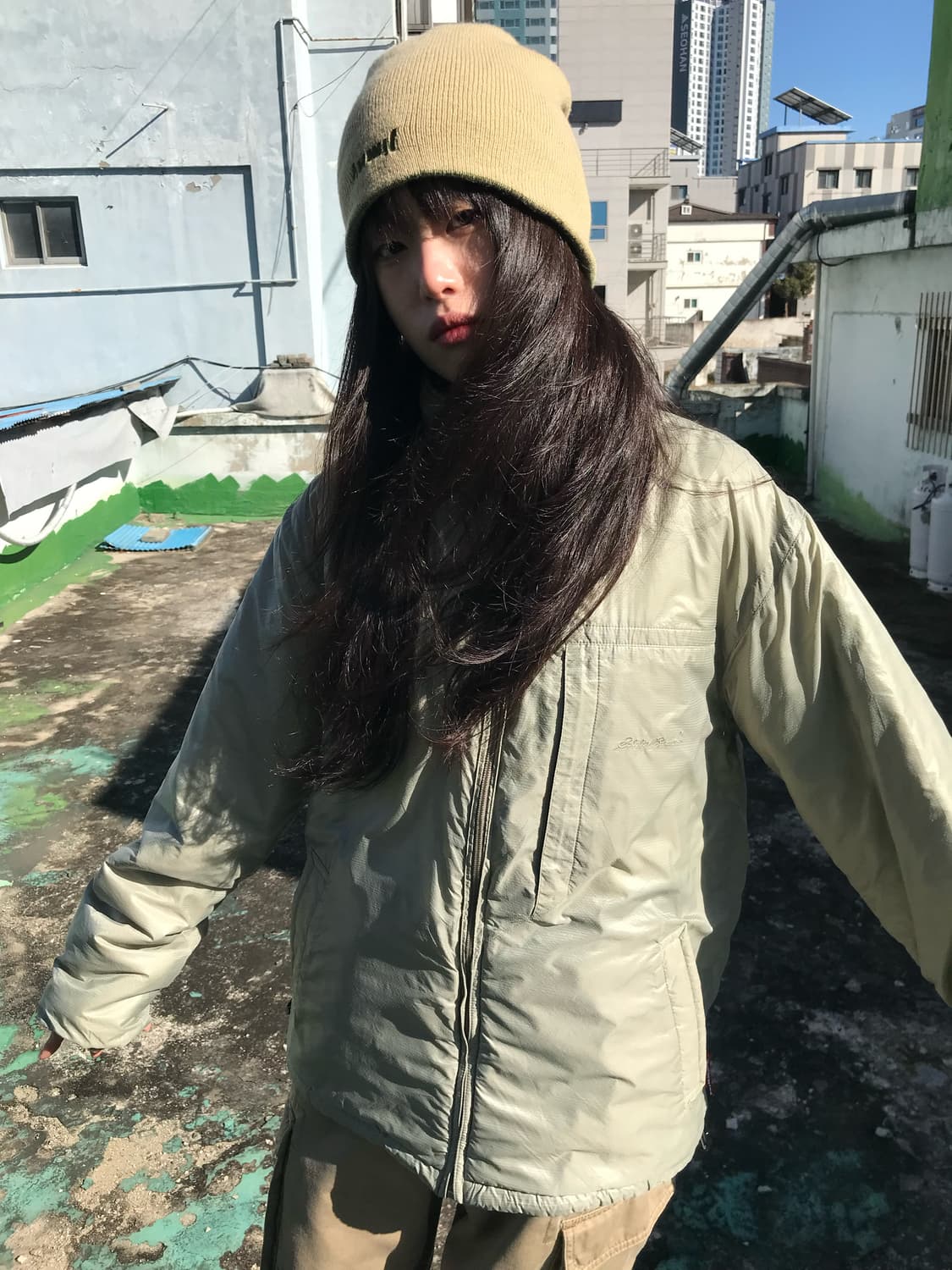 에디바우어 그린 리버시블 패딩 상품이미지4