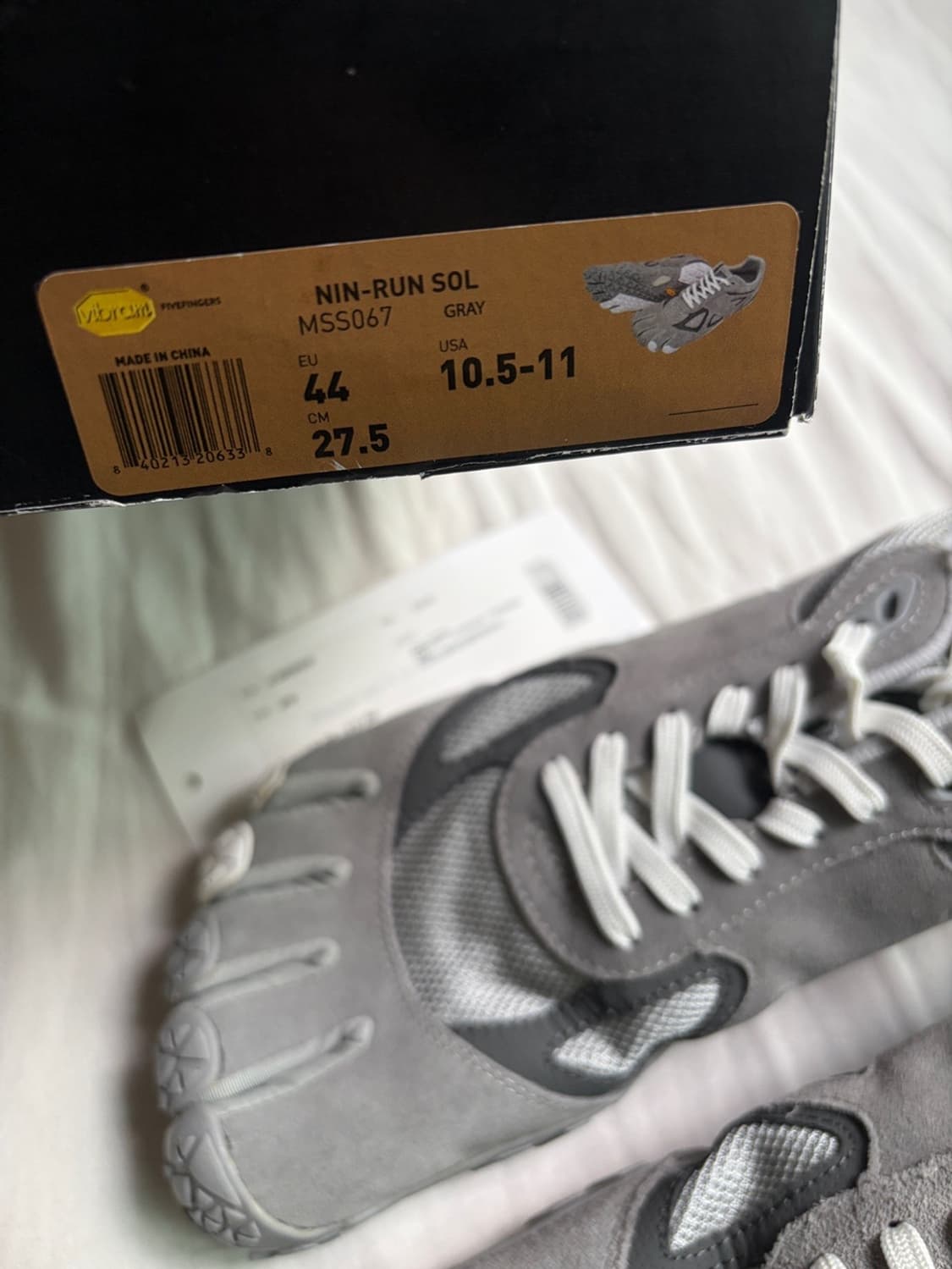 타카히로미야시타 더 솔로이스트 x 수이코크 닌 런 솔 파이브핑거스 그레이 상품이미지5