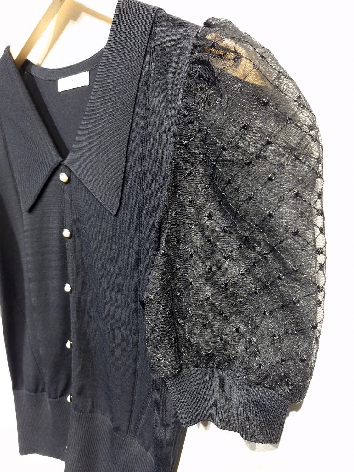 잇 미샤 it MICHAA 퍼프 슬리브 카라 니트_55 상품이미지4