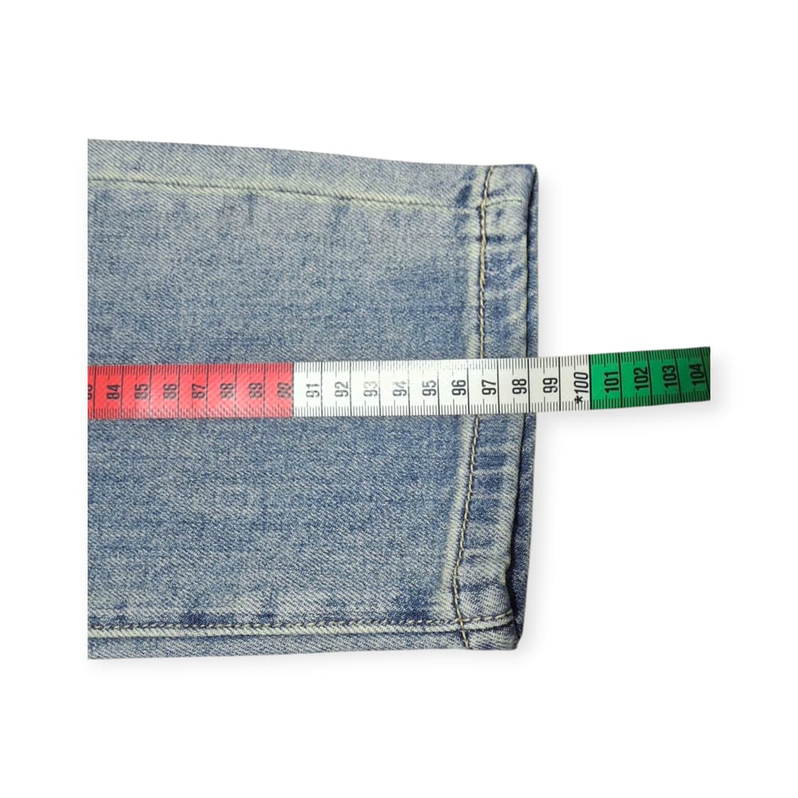 34)SANCHVL 패치워크 데님팬츠 연청 워싱 찢청 스트릿 빈티지 상품이미지10