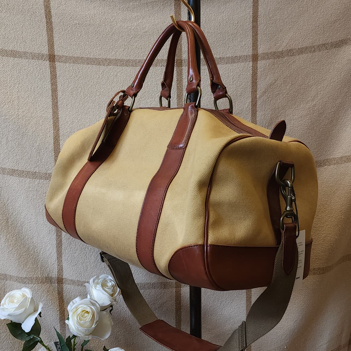 폴로 캔버스 레더 트레블백 보스턴백 상품이미지1