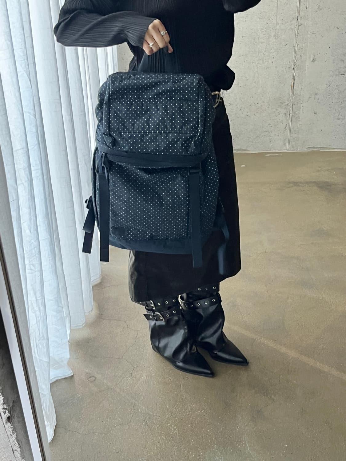 Porter 포터 도트 백팩 네이비 상품이미지5