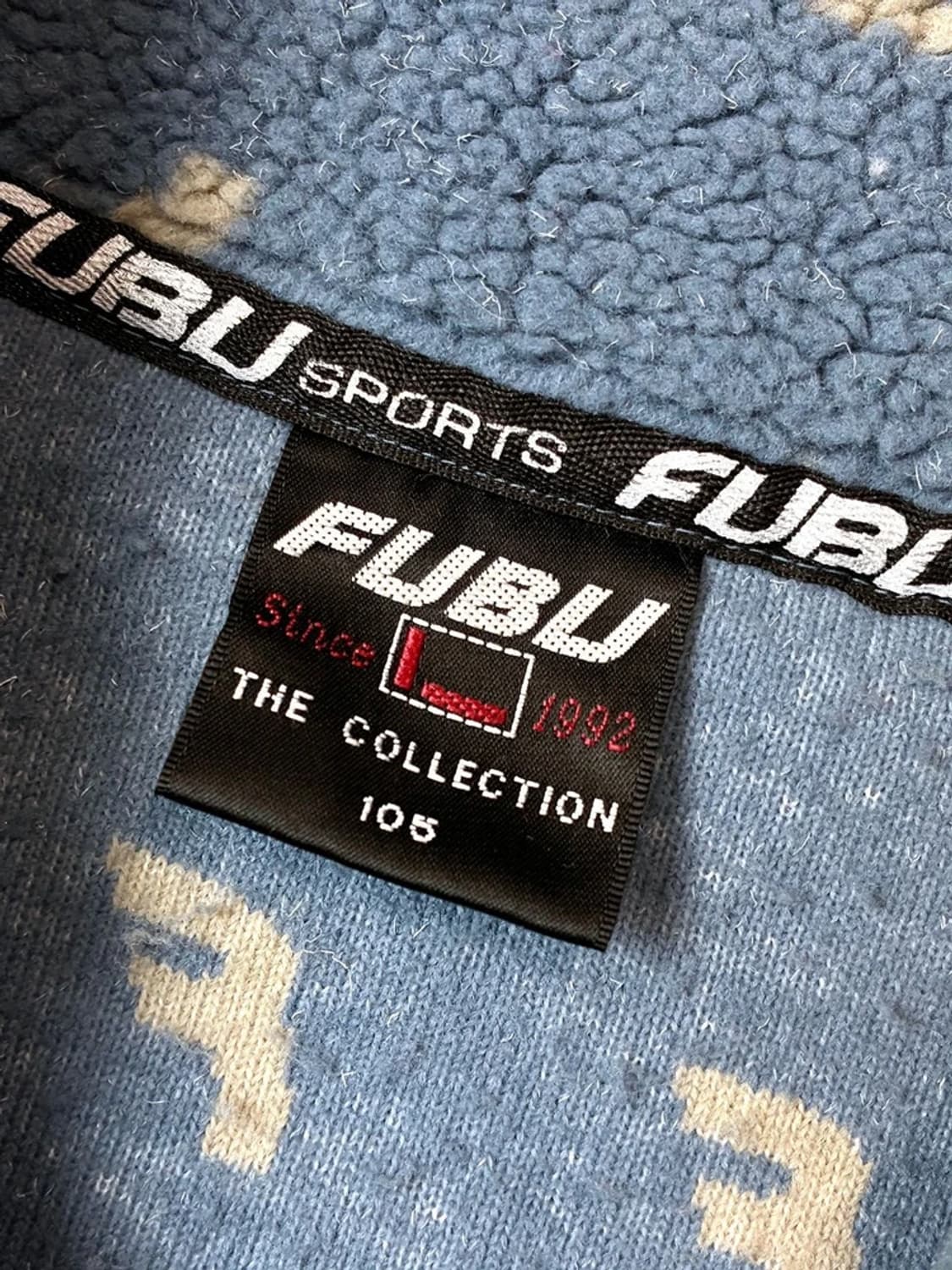 FUBU 후부 코위찬 패턴 반집업 플리스 후리스 PN4576 상품이미지8