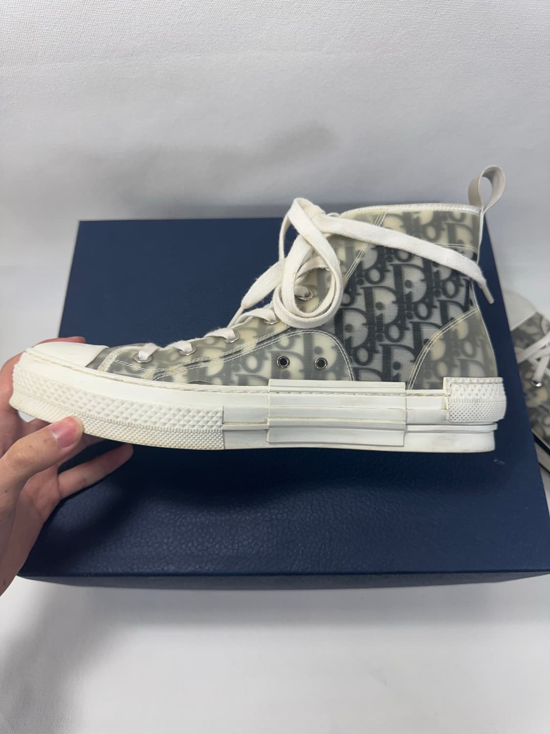 디올 오블리크 스니커즈 B23 하이탑 상품이미지3