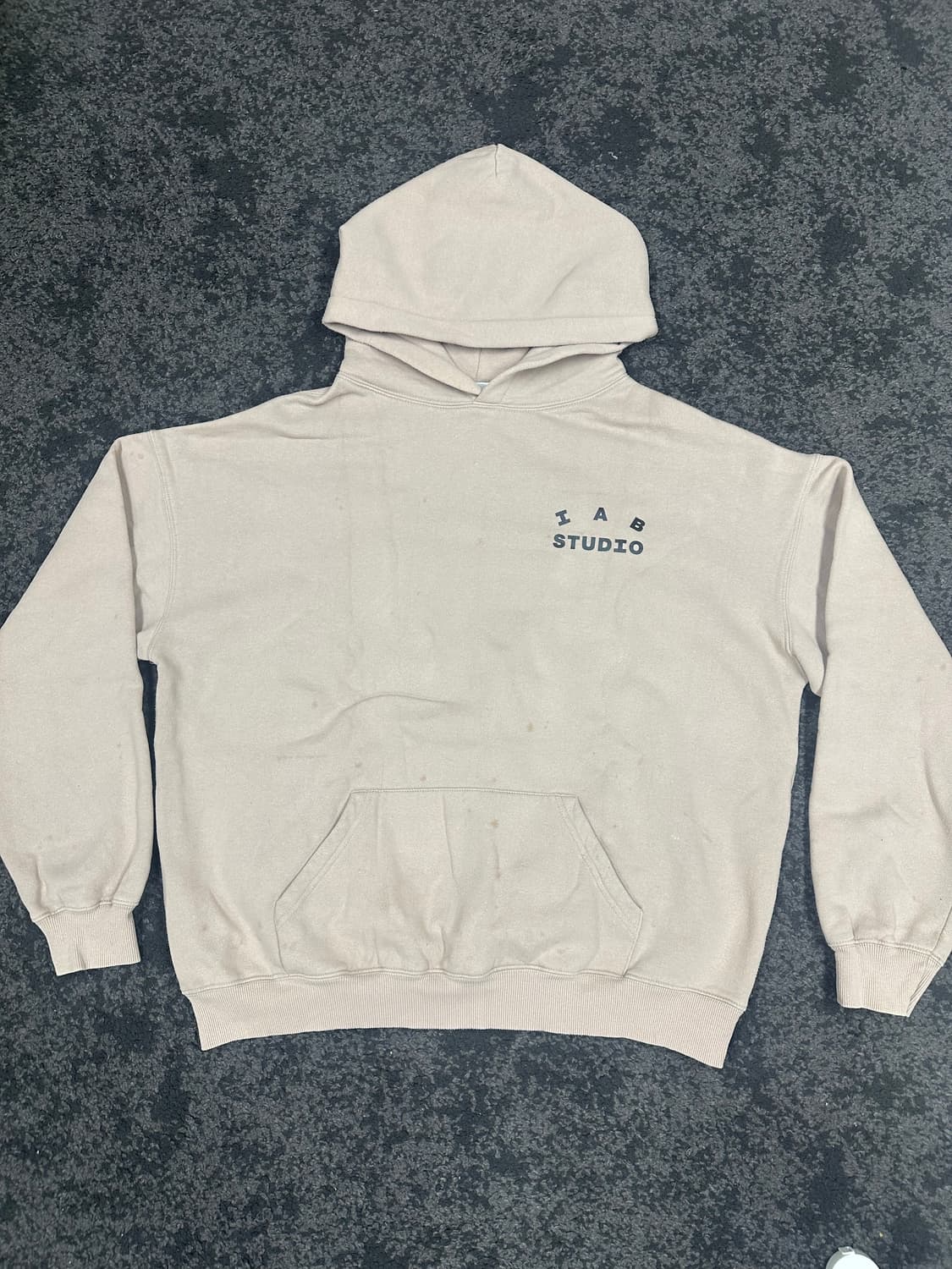 아이앱 스튜디오 로고 후드 베이지 XL 상품이미지1