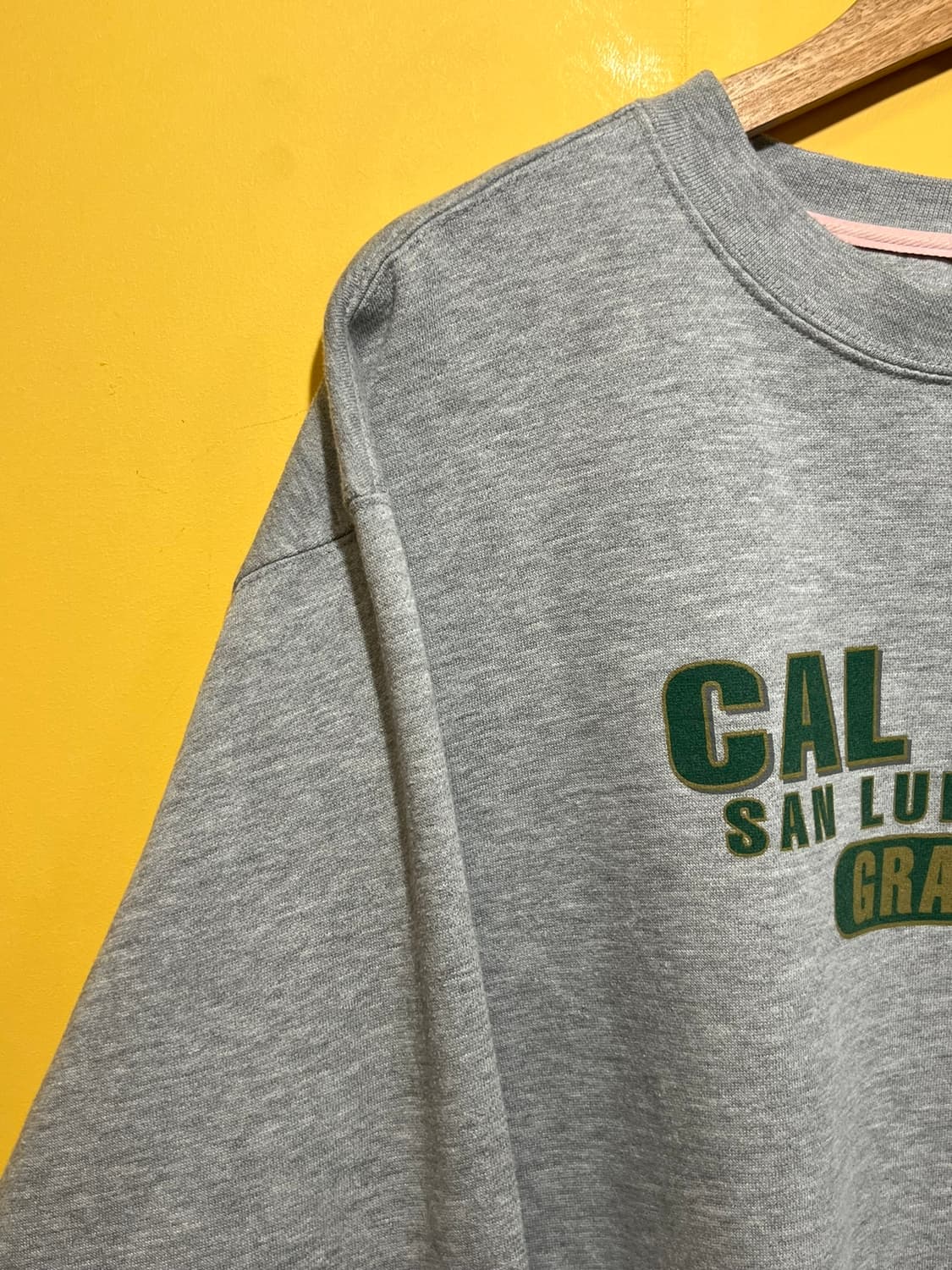 [L] 잔스포츠 유니버시티 스웻셔츠 캘폴리 그레이 캠퍼스 맨투맨 상품이미지4