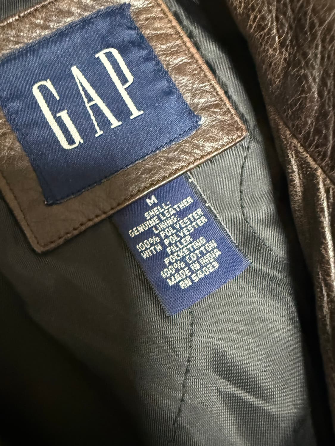 Gap 브라운 가죽 자켓 상품이미지2