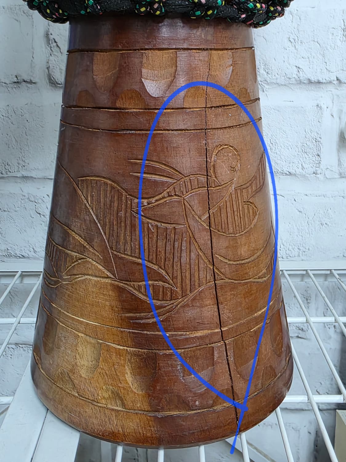 인도네시아 젬베  핸드메이드 타악기 북 인테리어소품 YB52 상품이미지7