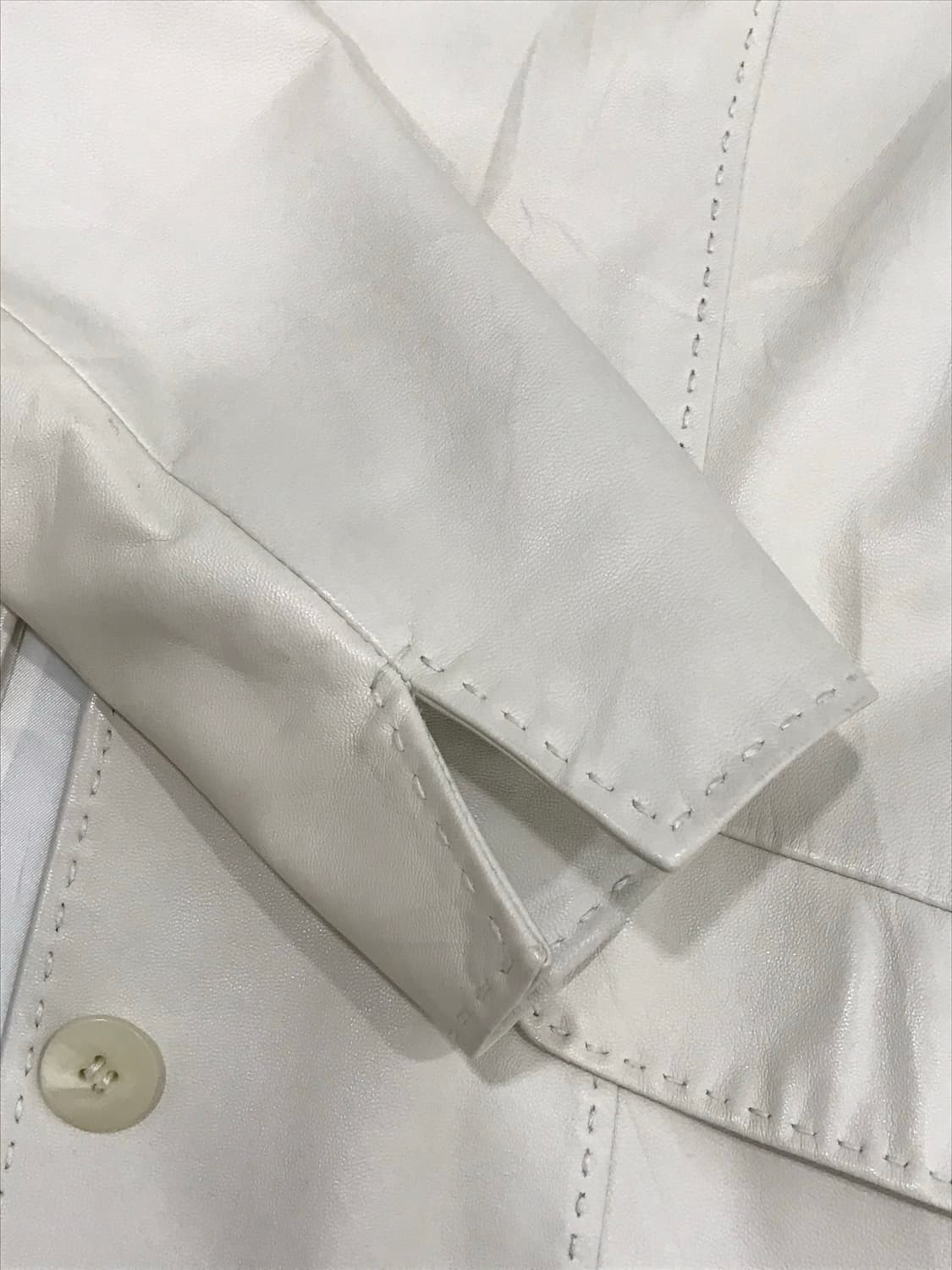 빈티지 베이지 레더자켓  상품이미지6