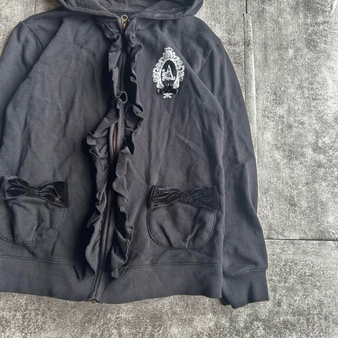 고스로리 고스펑크 고딕 디즈니 앨리스 후드집업  상품이미지2