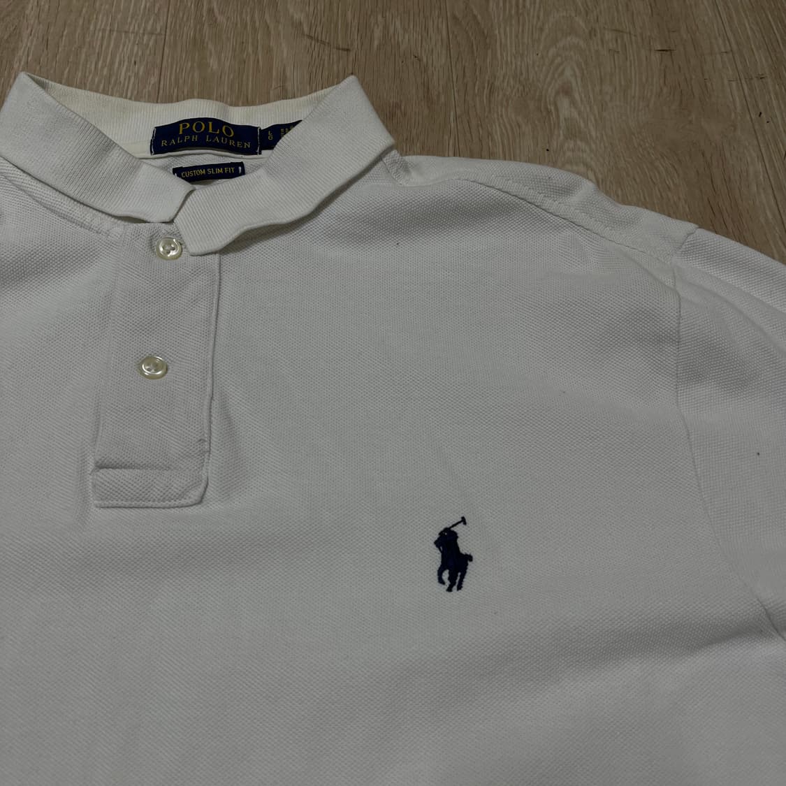 폴로 랄프로렌 스몰포니 커스텀 슬림핏 PK 반팔 카라티 L/100 상품이미지4