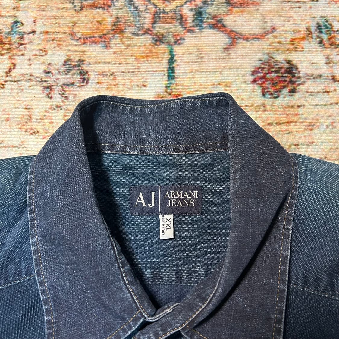 [XL] 아르마니 진 코듀로이 데님 셔츠(이탈리아 생산) 상품이미지2