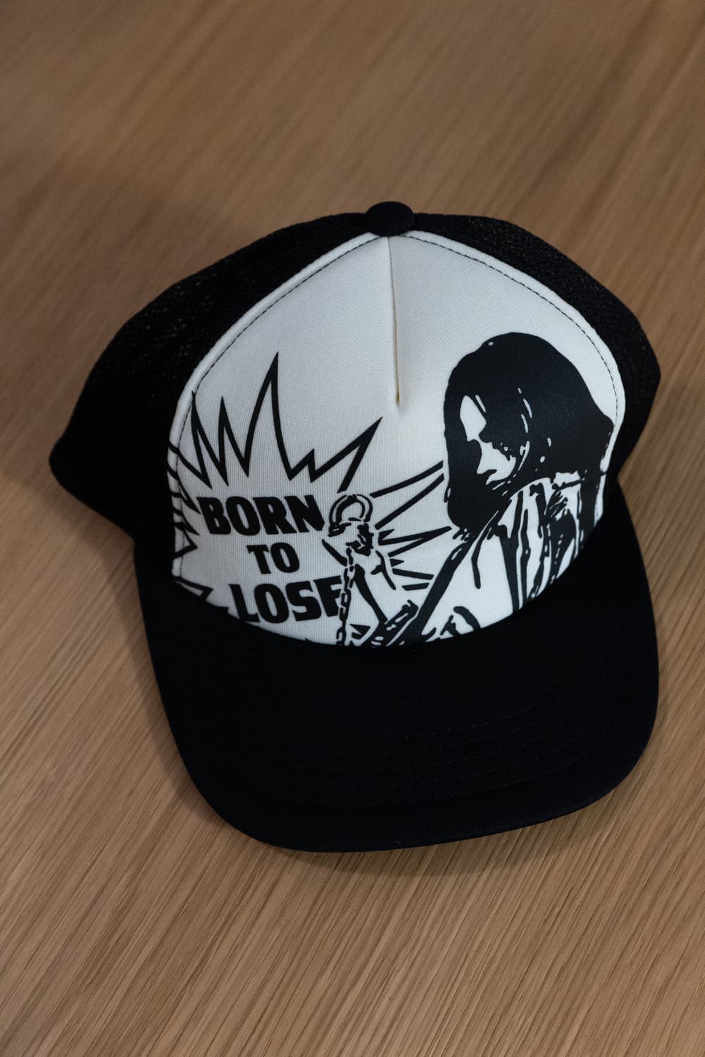 히스테릭 글래머 본 투 루즈 메쉬 캡 블랙 상품이미지1