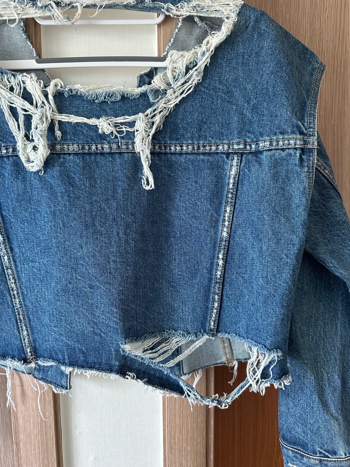 perverze 퍼버즈 소매 탈부착 데님자켓 상품이미지4