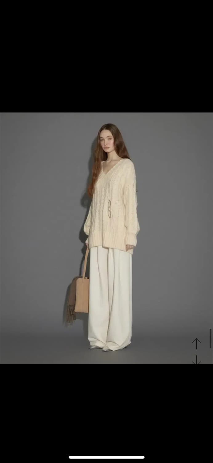 ODS GAVE WOOL SLACKS - 크림 L 상품이미지3