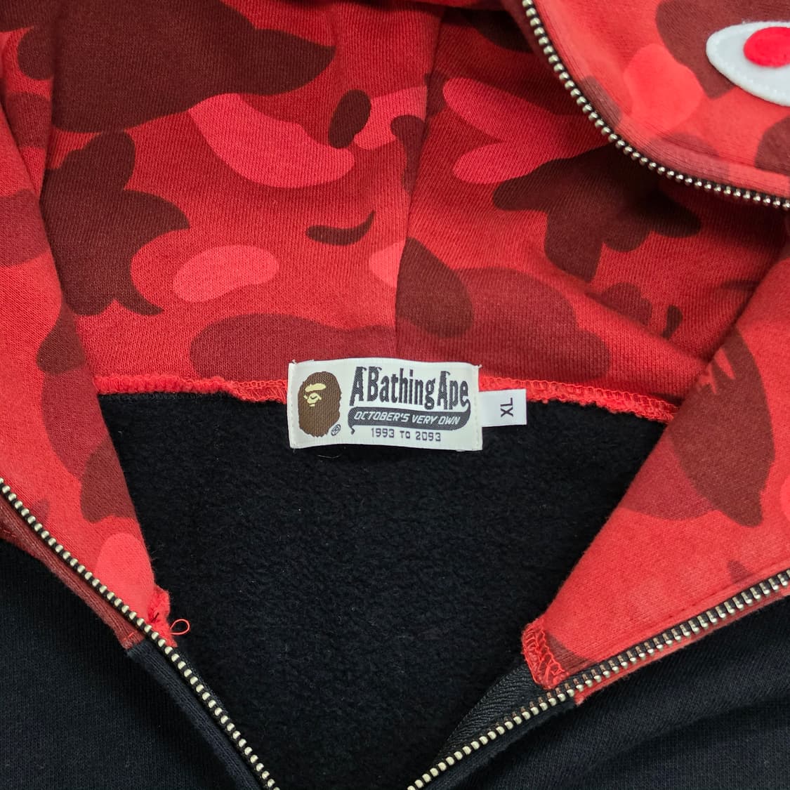베이프 BAPE x OVO 콜라보 풀집업 후드집업 (투웨이 지퍼) 상품이미지6