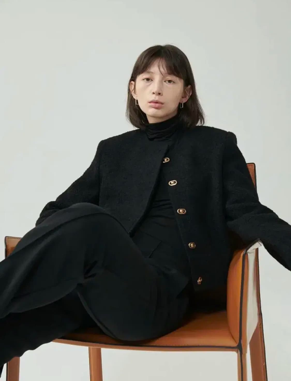 ARCHAIC 트위드 울 자켓 상품이미지1