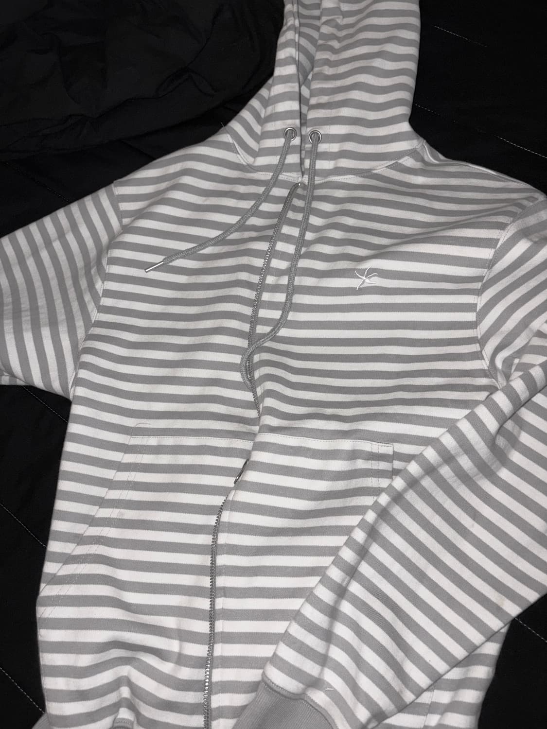 더콜디스트모먼트 후드집업 TCM stripe hooded zip-up 상품이미지3