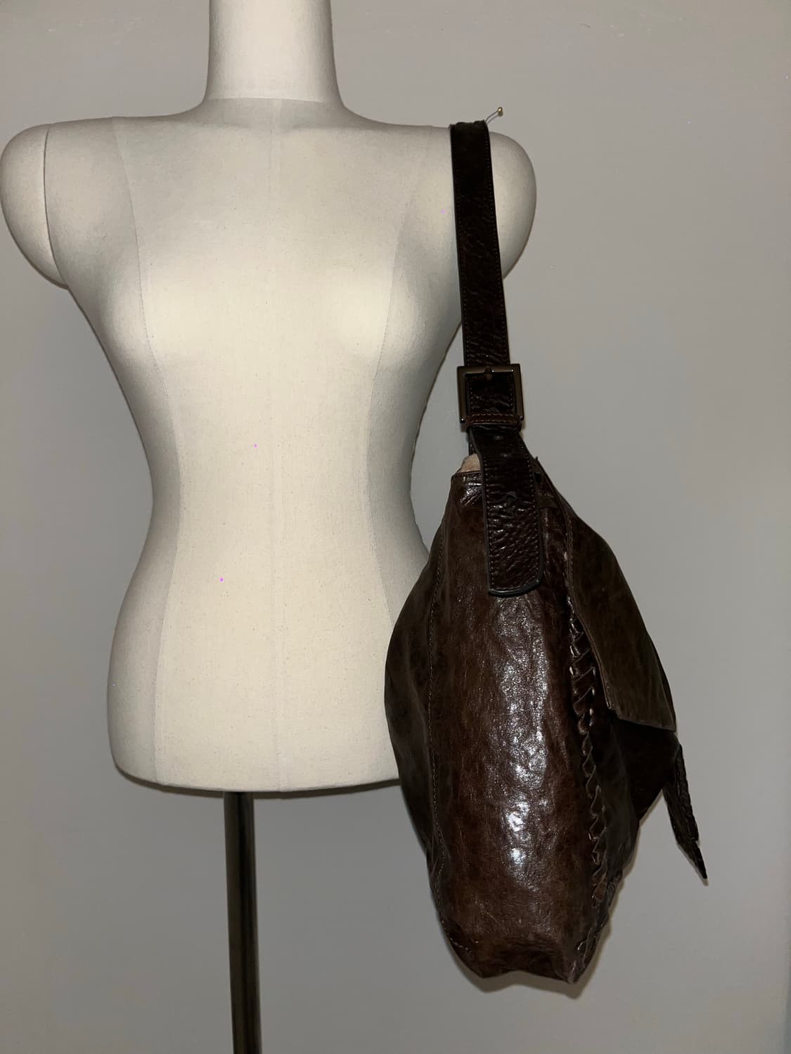 brown leather shoulder bag 상품이미지4