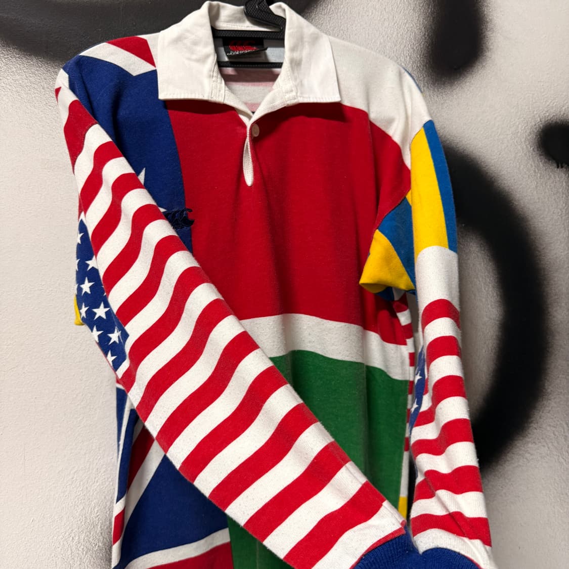 VTG 빈티지 뉴질랜드 풀 프린팅 pk 카라 롱슬리브 상품이미지4