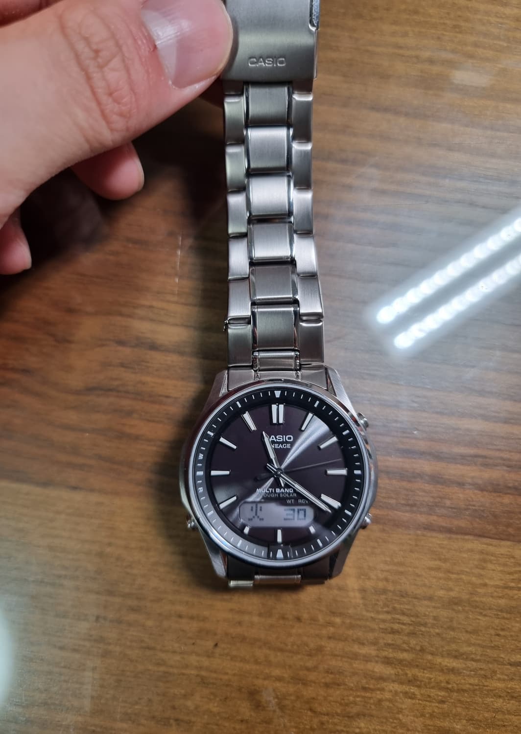 카시오 리니지 풀티타늄 lcw m100 tse  상품이미지8