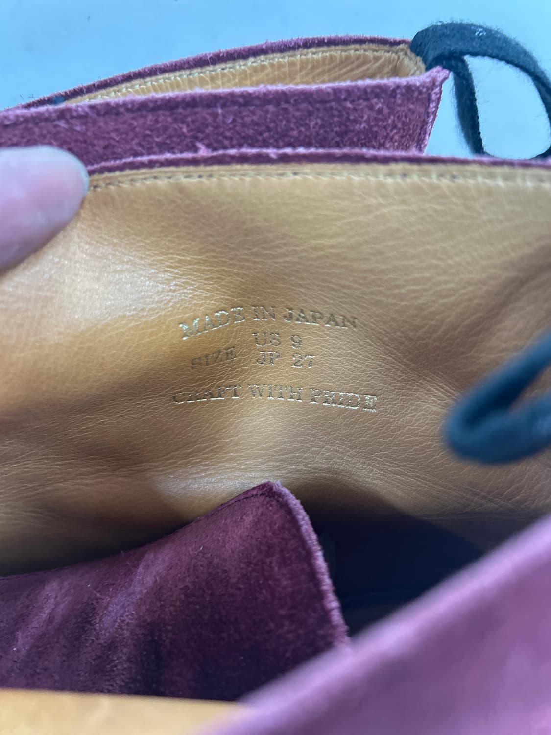 더블탭스 WTAPS 버건디 크레페솔 데저트 부츠 9 상품이미지2