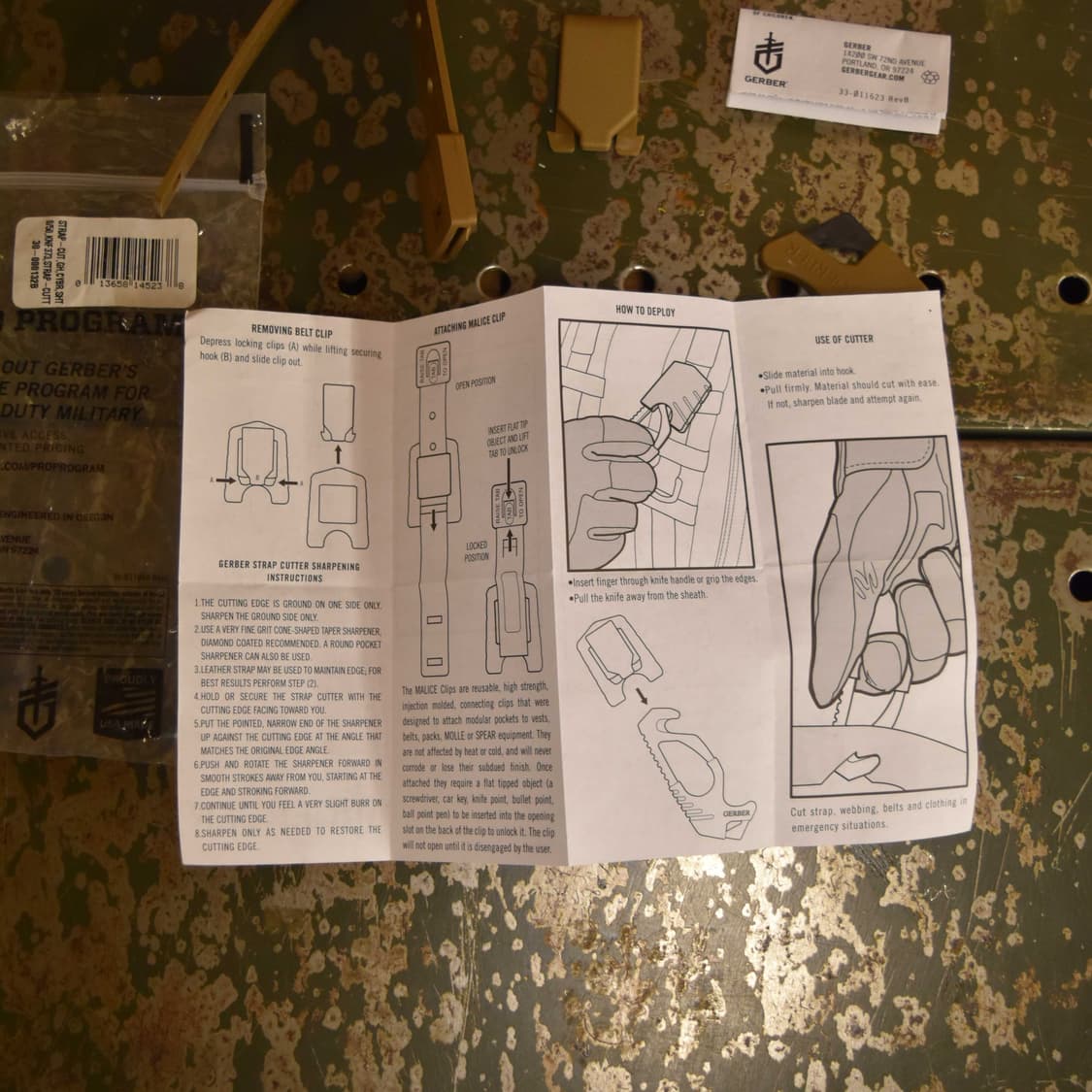 GERBER Strap Cutter (거버 스트랩 커터) 미사용품 상품이미지3