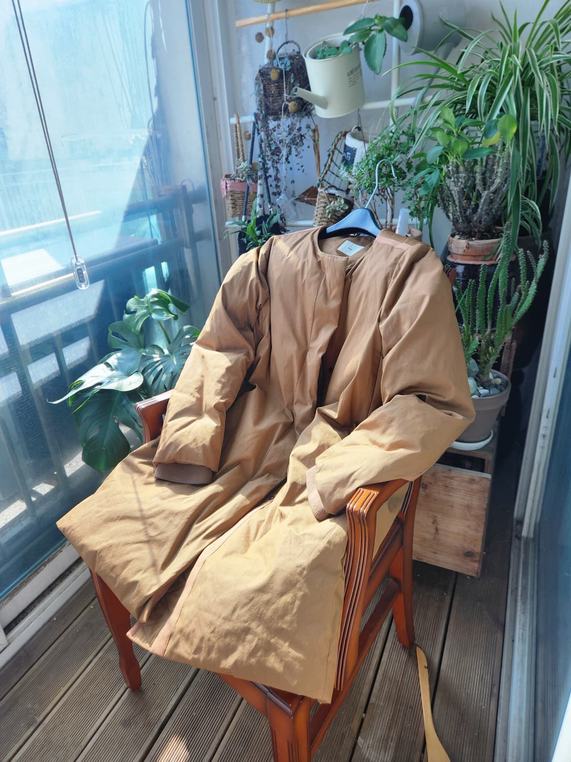 구호 거위털 패딩 코트  (베스트따로입을수있음) 상품이미지2