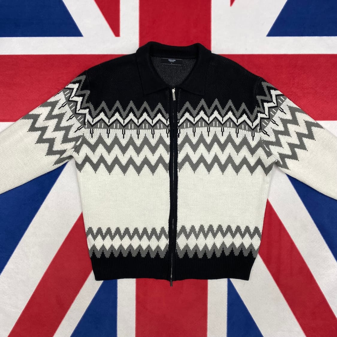 트릴리온 니트 집업 XL  상품이미지4