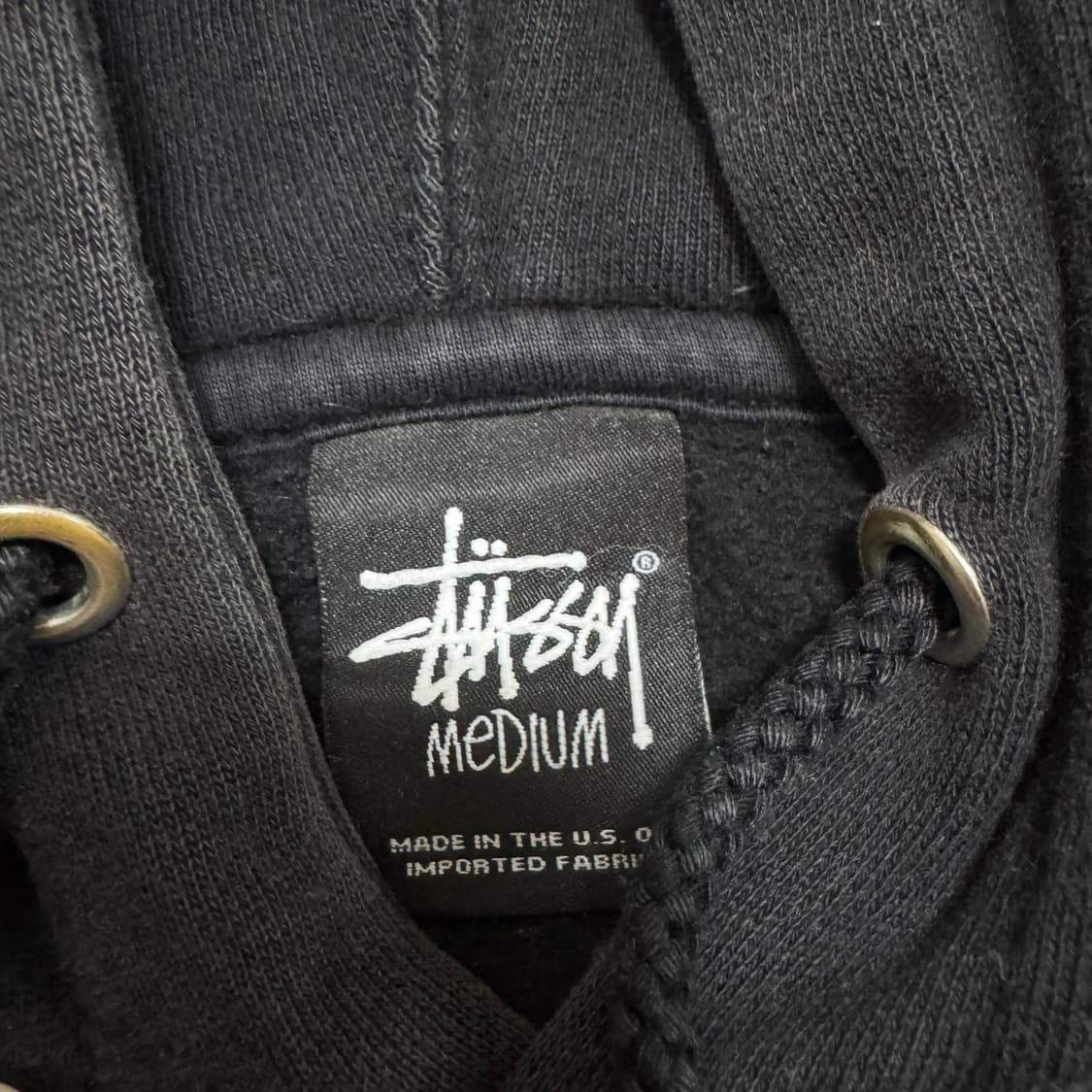 스투시 베이직로고 백프린팅 후드티 상품이미지5