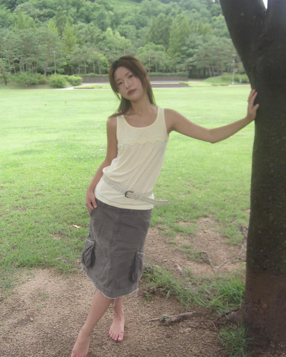 vintage yellow dot vest 상품이미지6