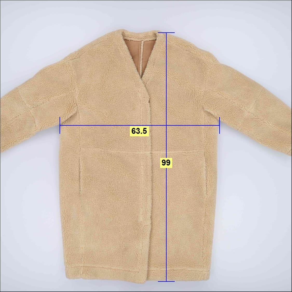 F 빈티지 롱 플리스 노카라자켓 0309H1 상품이미지6