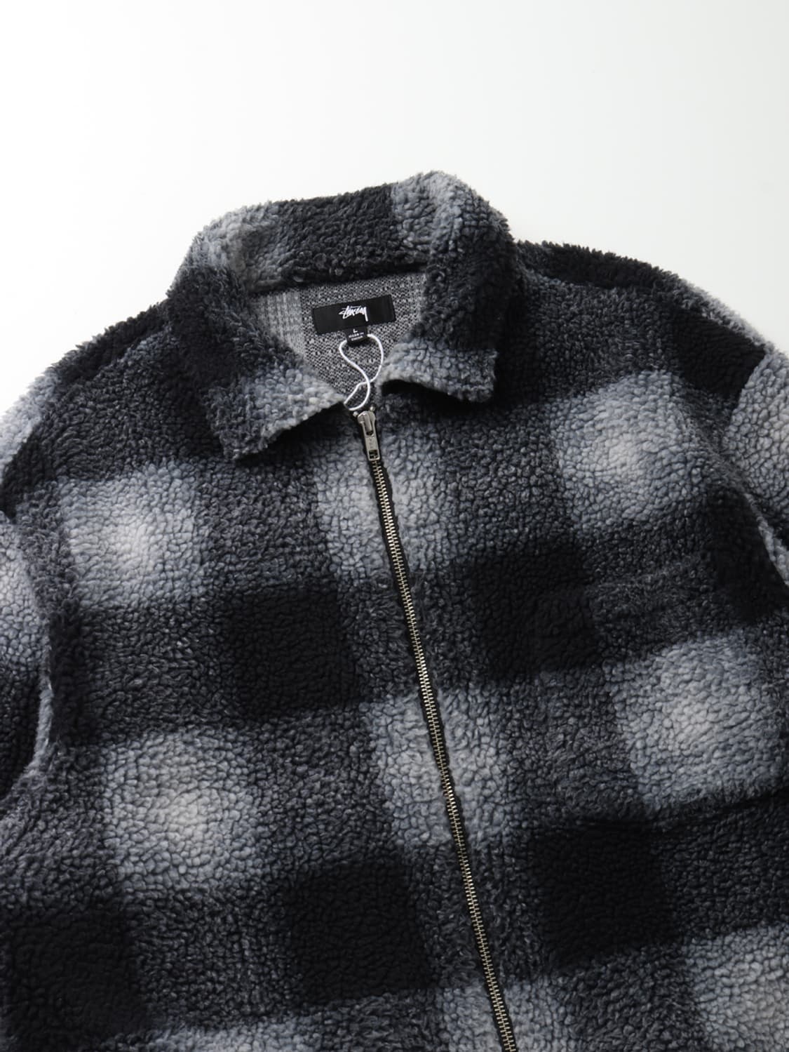 스투시 STUSSY Plaid Fleece Zip Shirt Jacket 상품이미지3