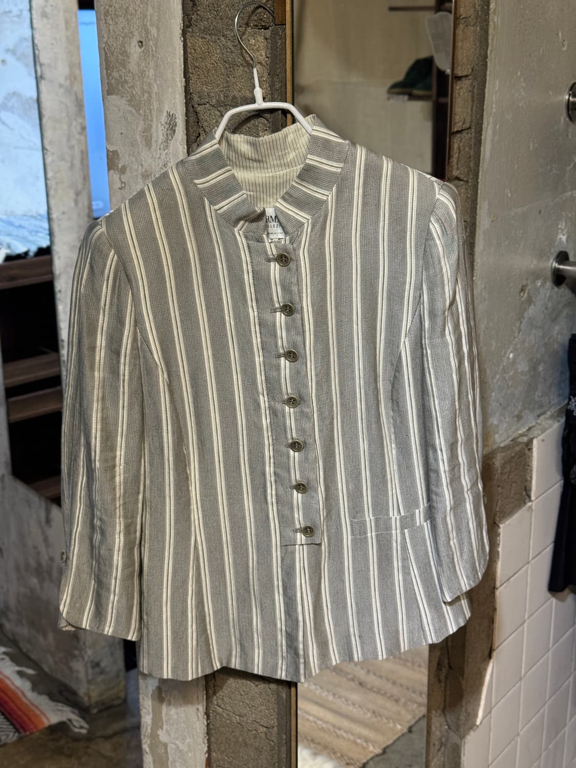 44-55 ) ARMANI Pebble Stripe Jacket 상품이미지4