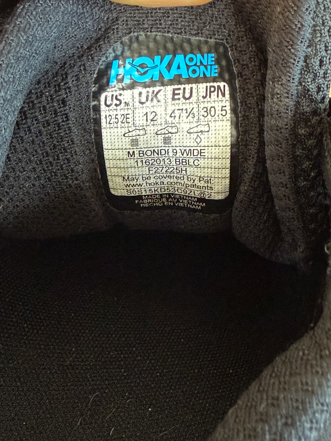 [305] 호카 본디 9 블랙 2E 상품이미지10