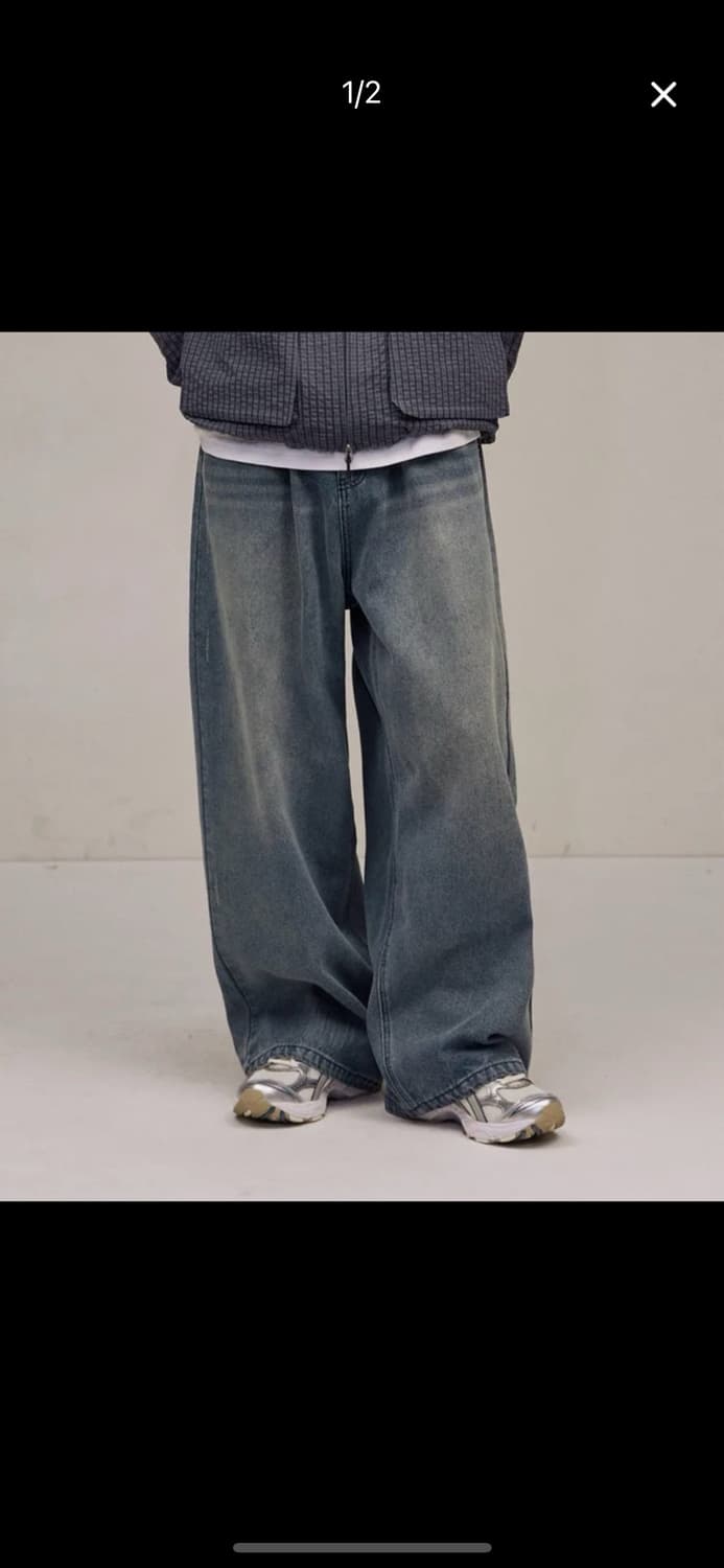 데미지 워시드 데님 상품이미지2