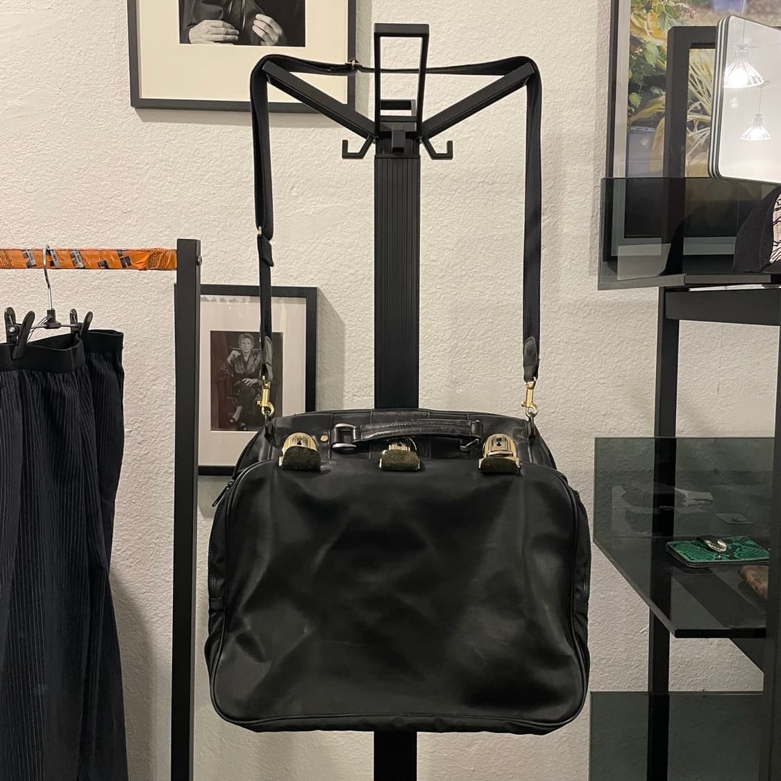 요지야마모토 레더 트래블 백 상품이미지1