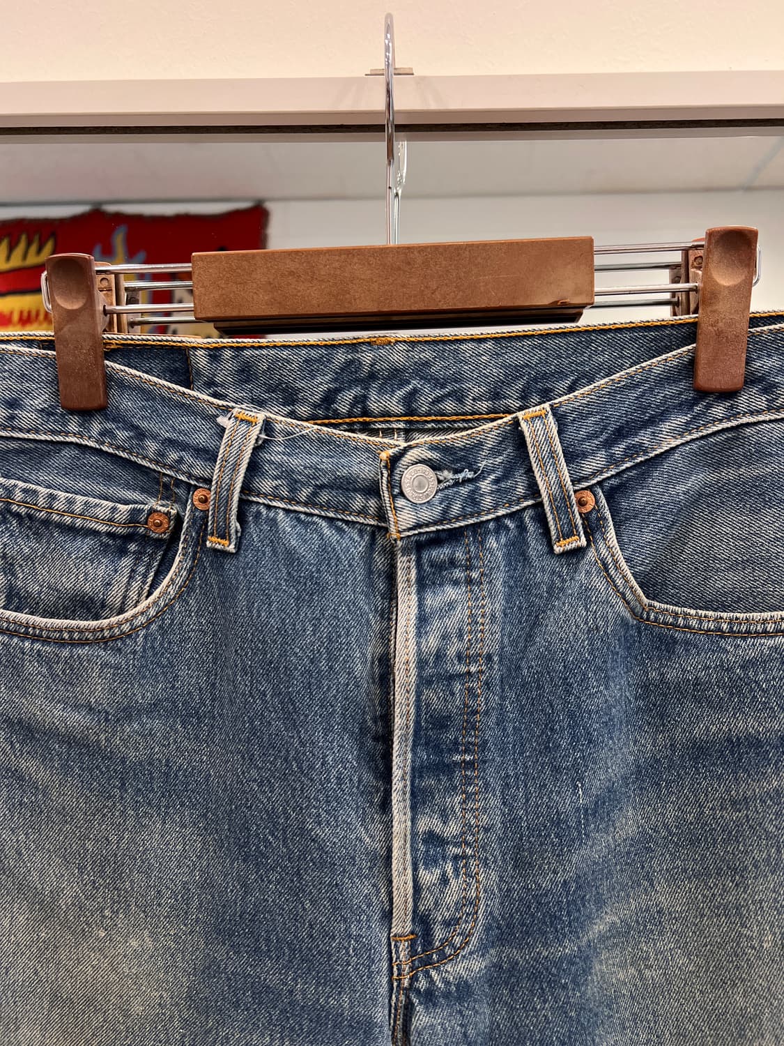 90s Levis 리바이스 501 컷오프 데님 쇼츠 팬츠 (USA) 상품이미지2