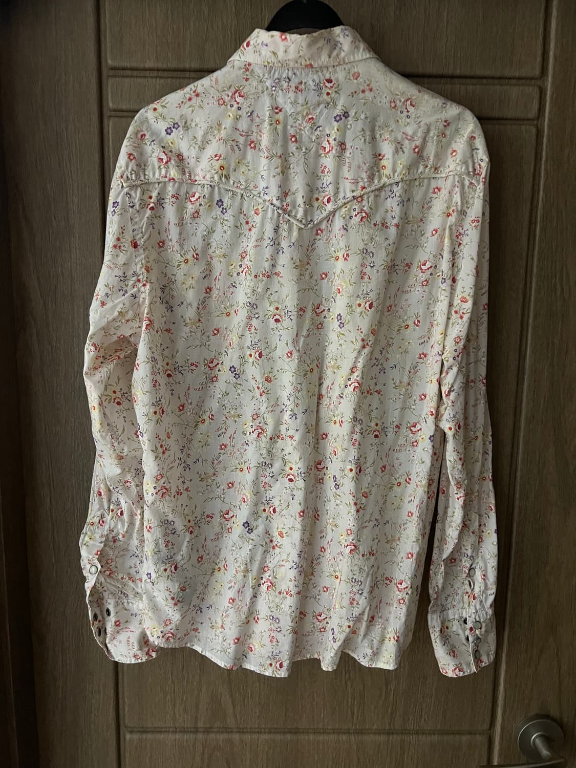 플로럴 화이트 웨스턴 셔츠 상품이미지3