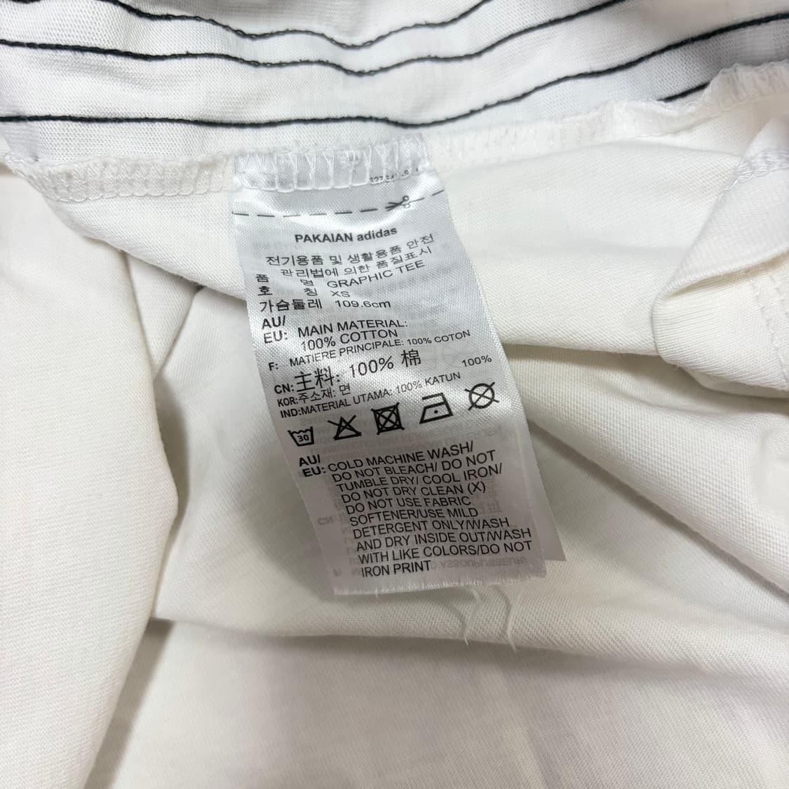 XS) 아디다스 오버핏 프린팅 반팔 상품이미지4
