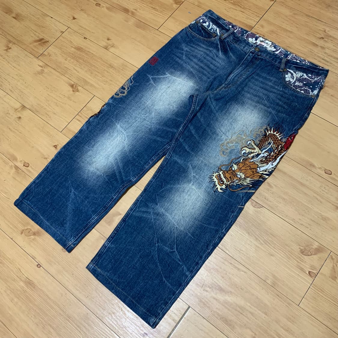 karakuri tamashi oriental denim pants 상품이미지1
