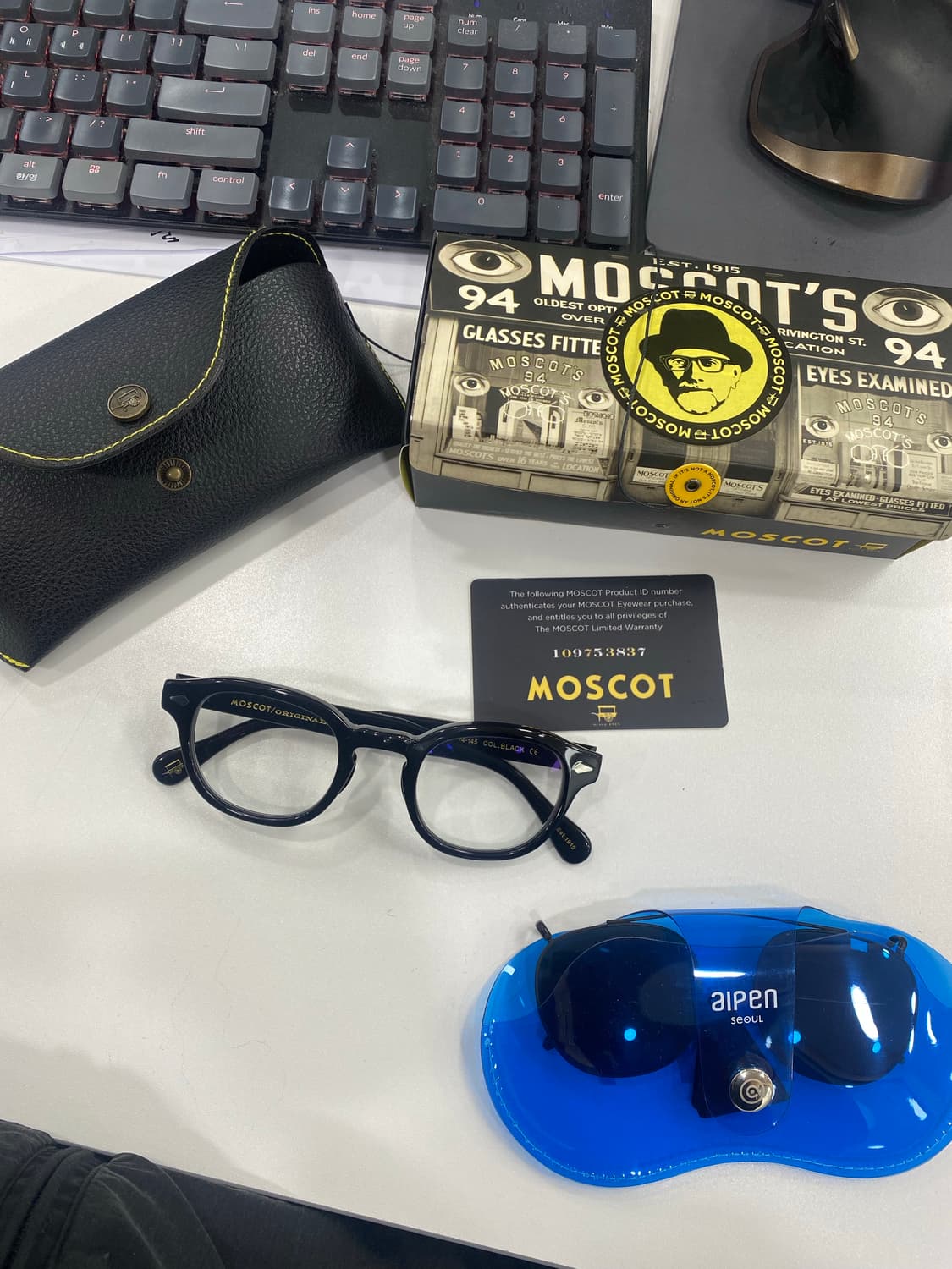 모스콧 램토쉬 47 블랙(클립선글 포함) 상품이미지1