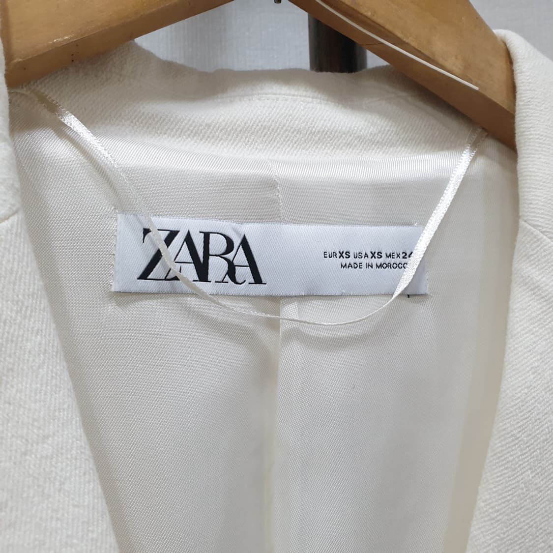 자라 더블 브레스티드 린넨 블레이저 자켓 XS 상품이미지4