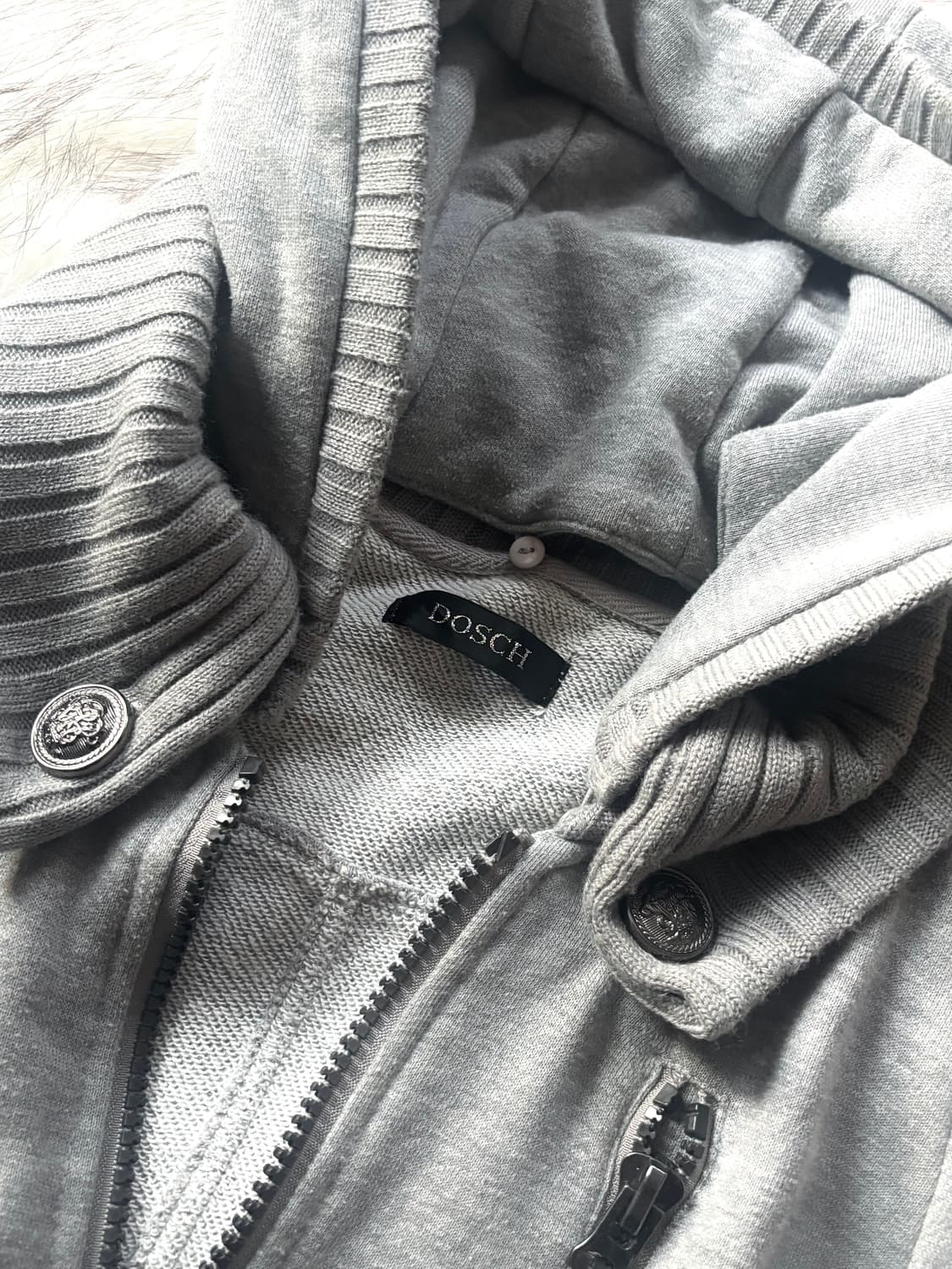 빈티지 DOSCH 셔링 후드 집업 자켓 상품이미지2