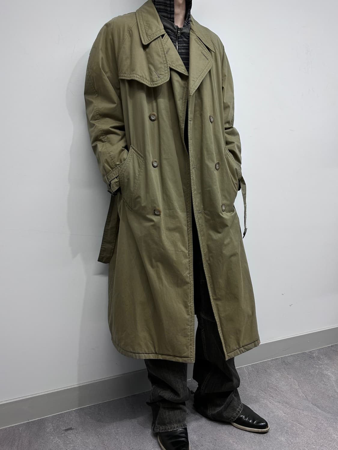 아르마니 90‘s 아카이브 트렌치 코트 상품이미지3
